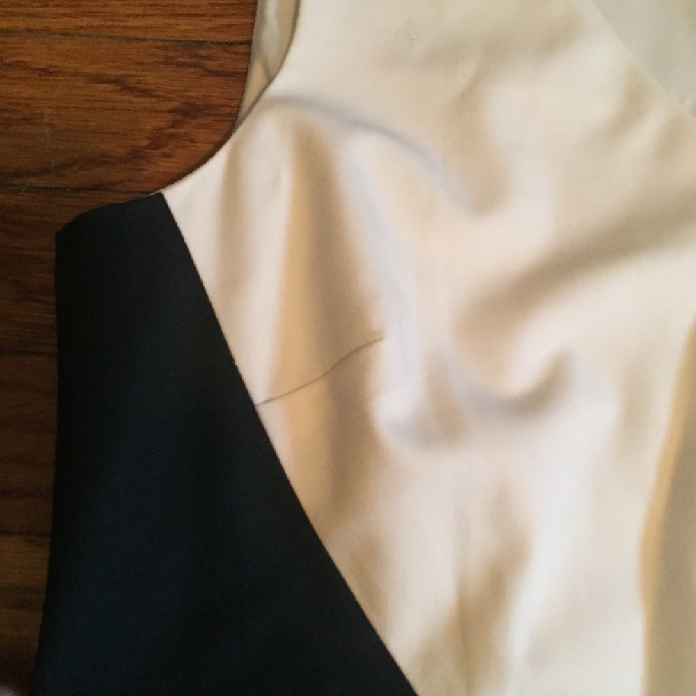 NWOT Banana Republic Black & tan sheath Dress - 6 - Picture 4 of 8